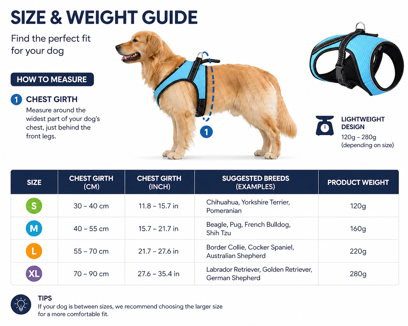 Dalkeith Pet SmartCalm Cooling Harness Vest for Dogs