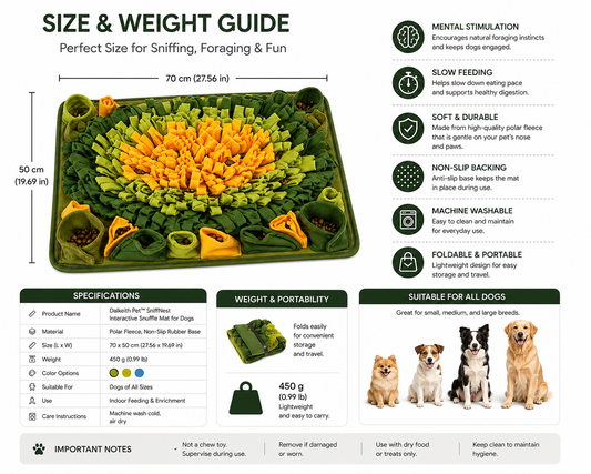 Dalkeith Pet SniffNest Interactive Snuffle Mat for Dogs