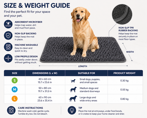 Dalkeith Pet PawDry Pro Absorbent Dog Door Mat